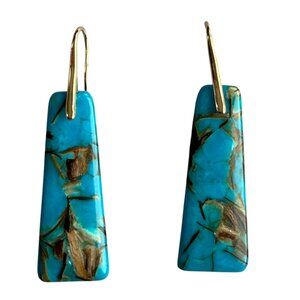 Gorgeous Natural Stone Earrings with French Hook NEW